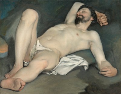 Nu masculin allongé - Guido Cagnacci